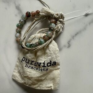 Pura Vida Jade bracelet NEW adult women's broken jade cracked bead styling